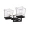 Z-Lite Bleeker Street 2 Light Vanity, Matte Black & Clear 475-2V-MB-CH - alternate 3